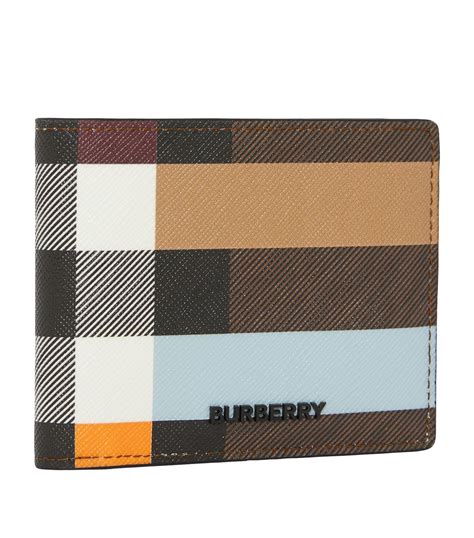 burberry leather wallet international bifold|burberry check billfold wallet.